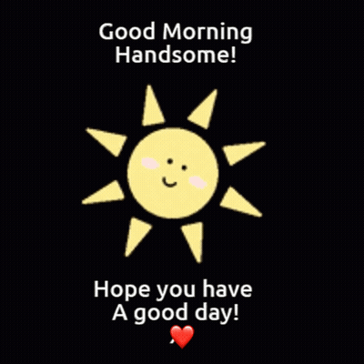 Sun With Face Saying Good Morning GIF