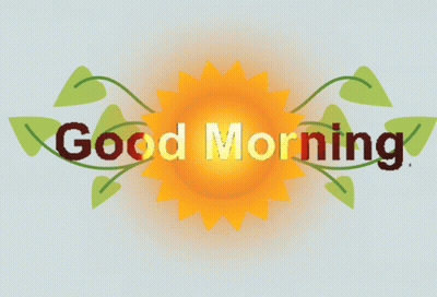 Sun With Good Morning Text GIF
