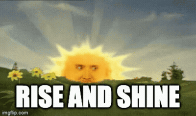 Sun With Rise And Shine GIF