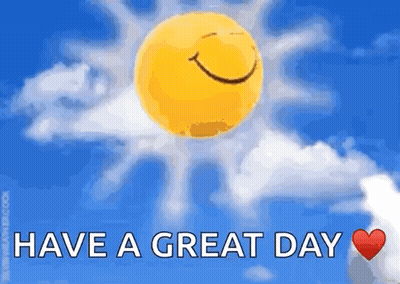 Sun With Smiley Face Have A Great Day GIF