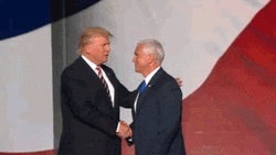 Sunburn Donald Trump Mike Pence Shake Hands GIF
