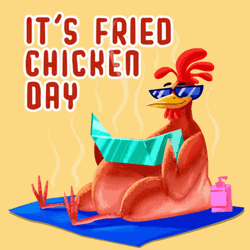 Sunburn Fried Chicken Day GIF