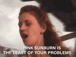 Sunburn Injection Beach Problems GIF