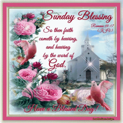 Sunday Blessing Greeting Card GIF
