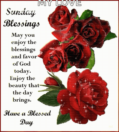 Sunday Blessings May You Enjoy The Blessings And Favor Of God Today Enjoy The Beauty That The Day Brings And Have A Bles GIF