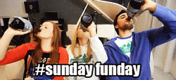Sunday Funday Drinking Contest GIF