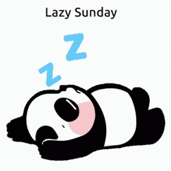 Sunday Funday Lazy Panda GIF