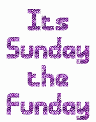 Sunday Funday Purple Glitters GIF