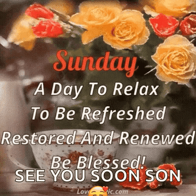 Sunday Relaxation And Blessings GIF