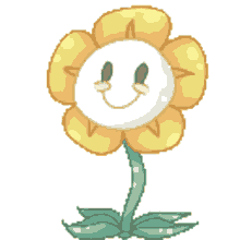 Sunflower Blinking Eyes Graphic Art GIF