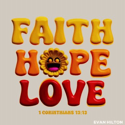 Sunflower Faith Hope Love Poster GIF
