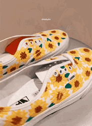 Sunflower Vans Shoes GIF
