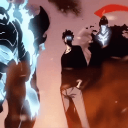 Sung Jin Woo Facing Monsters GIF