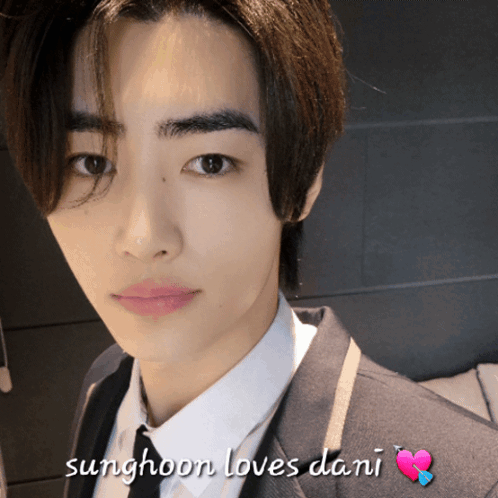 Sunghoon Loves Dani On Picture Of Young Man GIF