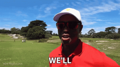 Sunglasses And Hat Man Says We'll Golf Course GIF