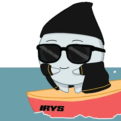 Sunglasses And Hat Sitting On Red Boat Irys Sticker