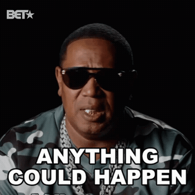 Sunglasses Camo Man Says Anything Could Happen GIF