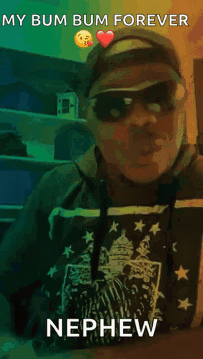 Sunglasses Headband Man Saying My Bum Bum Forever Nephew GIF