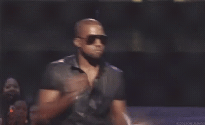 Sunglasses Leather Shirt Man Arms Outstretched Stage GIF