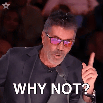 Sunglasses Man Saying Why Not Into Microphone GIF