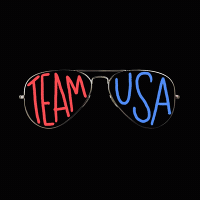 Sunglasses Saying Team USA GIF