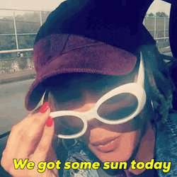 Sunny Day Sunglasses On Black Girl Car Drive GIF