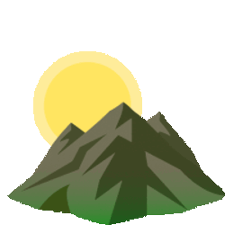 Sunrise Over Mountains Travel Sticker GIF
