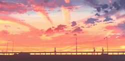 Sunset Anime Pretty
