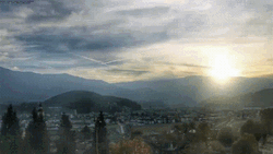 Sunset Cloudy City GIF