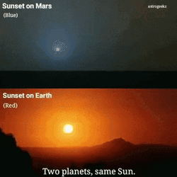 Sunset Earth Mars