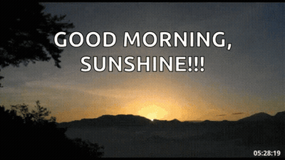 Sunset Good Morning Sunshine GIF