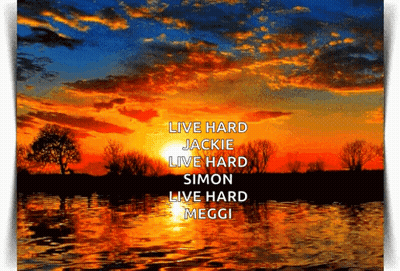 Sunset Live Hard Jackie Simon Meggi GIF