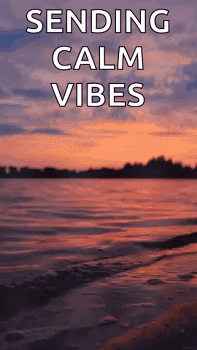 Sunset Over Lake Sending Calm Vibes GIF