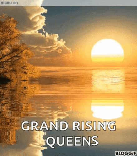 Sunset Over Ocean Grand Rising Queens GIF