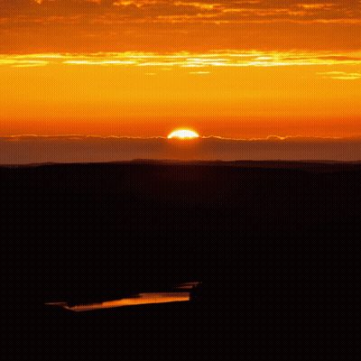 Sunset Over River GIF