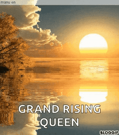 Sunset Over Water Grand Rising Queen GIF