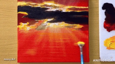 Sunset Painting By Joony Art GIF