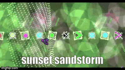 Sunset Sandstorm Video Game Screenshot GIF