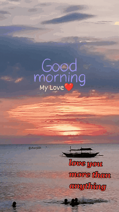 Sunset Saying Good Morning My Love