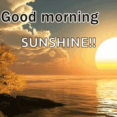 Sunset Saying Good Morning Sunshine GIF