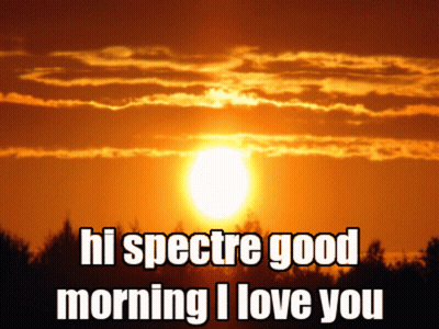 Sunset Saying Hi Spectre Good Morning I Love You GIF