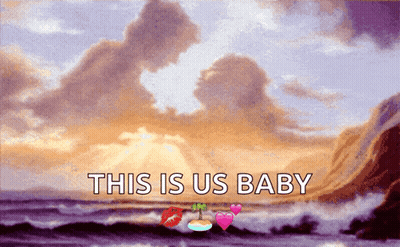 Sunset Saying This Is Us Baby GIF