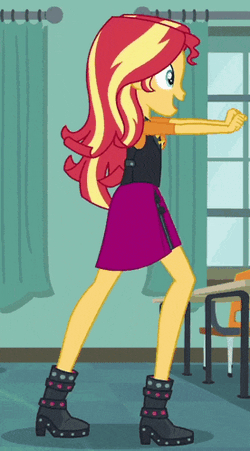 Sunset Shimmer Dancing GIF