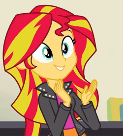 Sunset Shimmer Smile GIF