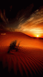 Sunset Storm Desert GIF