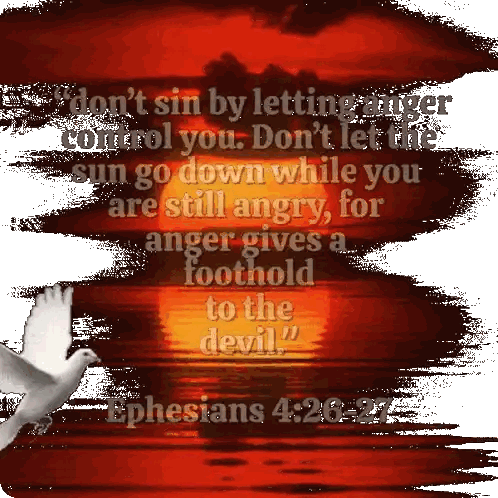 Sunset With Ephesians Quote Sticker