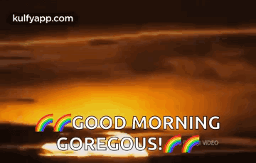 Sunset With Good Morning Gorgeous GIF