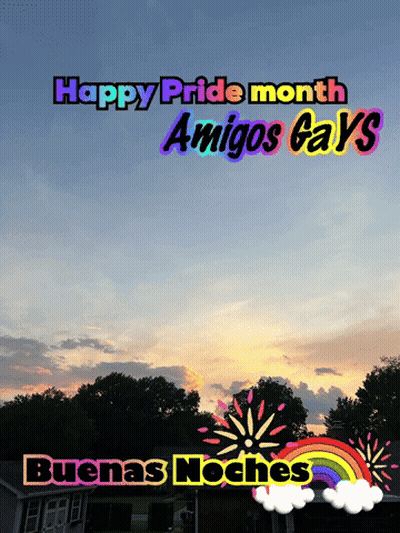 Sunset With Happy Pride Month Amigos Gays GIF