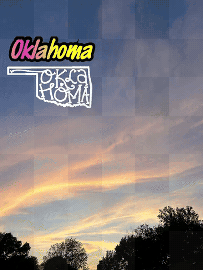 Sunset With Oklahoma in the Sky