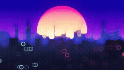 Sunset With Text The Spin GIF